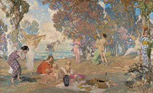 Print of Arcadia, c. 1910, Watercolor on Paper