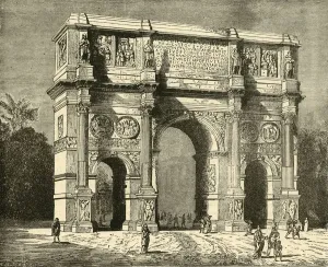 Black And White Prints Italy Prints: Arch of Constantine, 1890. Creator: Unknown