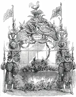 British Farming History Prints: Arch in the Dinner Pavilion... 1850. Creator: Unknown