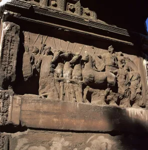 Detail of the Arch of Titus Print