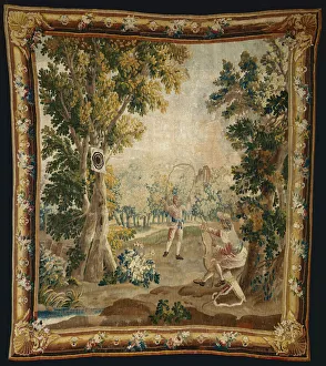Archery from Amusements Champêtres (Country Sports), Aubusson, 1770/90 Archery from Amusements Champêtres (Country Sports), Aubusson, 1770/90