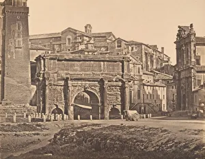 Arco di Settimio Severo, 1848-52. Creator: Eugène Constant Arco di Settimio Severo, 1848-52. Creator: Eugène Constant