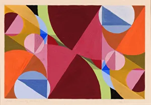 Smithsonian American Art Museum Collection Prints: Area Broken by Perpendiculars, ca. 1934. Creator: Joseph Schillinger