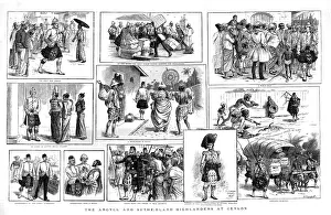 The Argyll and Sutherland Highlanders at Ceylon, 1886 Print
