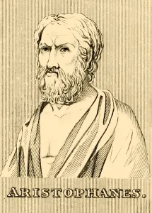 Aristophanes, (c460-380 BC), 1830. Creator: Unknown Aristophanes, (c460-380 BC), 1830. Creator: Unknown