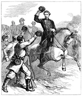 Union Army Commander Prints: Arrival of General McClellan at Williamsburg, Virginia, 1862 (c1880)