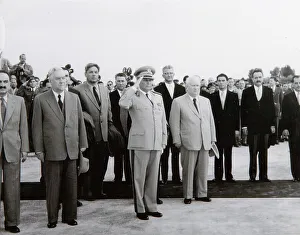 Images Dated 2010 February: Print of Soviet delegation in Belgrade, Yugoslavia