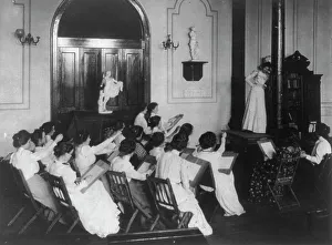 Normal School Art Class Print, Washington D.C. (1899?)