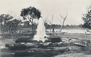 Black And White Australia Photos Prints: An Artesian Well, 1923. Creator: Unknown