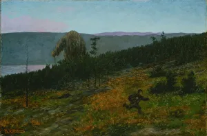 The Ash Lad and the Troll. Artist: Kittelsen, Theodor (1857-1914) The Ash Lad and the Troll. Artist: Kittelsen, Theodor (1857-1914)