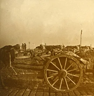 World War I Tanks Prints: Assembly of tanks, c1914-c1918