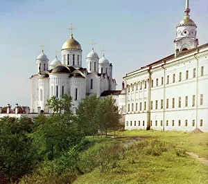 Eastern European Christian Landmarks Prints: Assumption Cathedral from the eastern side