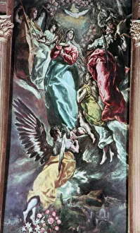 The Assumption of the Virgin, c1613. Artist: El Greco The Assumption of the Virgin, c1613. Artist: El Greco