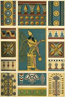 Assyrian decoration, (1898). Creator: Unknown Assyrian decoration, (1898). Creator: Unknown