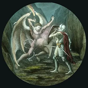 Lantern Slide History Prints: The attack, c1910. Creator: Unknown