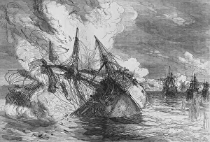 British Geography Maps Prints: Attack on Nova Colonia, c1880