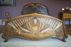 Aube et Crepuscule bed, 1904. Emile Galle, (1846-1904), (c2014-2017) Artist Aube et Crepuscule bed, 1904. Emile Galle, (1846-1904), (c2014-2017) Artist