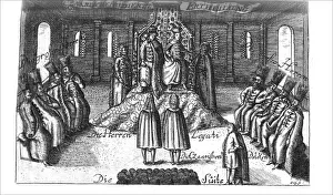 Audience with Ivan V, Peter I and Sophia Alekseyevna (from Georg Adam Schleissing Derer beyden Czaaren in Reussland) Audience with Ivan V, Peter I and Sophia Alekseyevna (from Georg Adam Schleissing Derer beyden Czaaren in Reussland)
