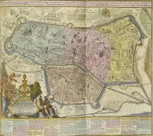 Historical Map Prints: Augsburg, 1742. Creator: Seutter, Matthaeus (1678-1757)