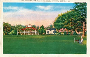 Sport Prints: Augusta National Golf Club House Print, c1935