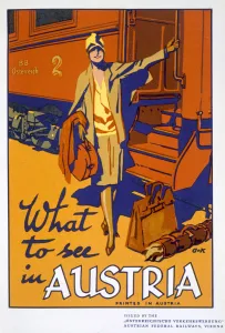 What to see in Austria, travel poster, c1920s What to see in Austria, travel poster, c1920s
