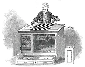 The Automaton Chess Player, 1845. Creator: Unknown The Automaton Chess Player, 1845. Creator: Unknown