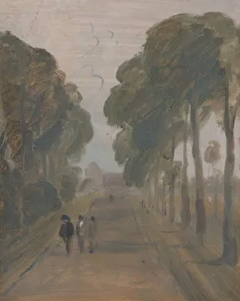 Avenue with Figures, ca. 1807 Print