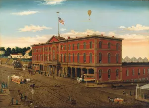 The Third Avenue Railroad Depot, ca. 1859-60. Creator: William H Schenck The Third Avenue Railroad Depot, ca. 1859-60. Creator: William H Schenck