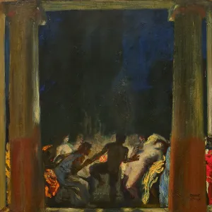 German Baroque Art Prints: Bacchanal, c1905. Creator: Stuck, Franz, Ritter von (1863-1928)