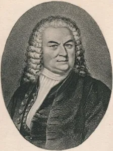 1895 Print of Johann Sebastian Bach