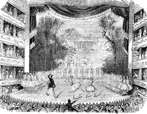 Ballet performance at Her Majestys Theatre, London, 1842 Ballet performance at Her Majestys Theatre, London, 1842