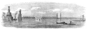 British Civil Engineering Projects Prints: The Barrage of the Nile, 1854. Creator: Unknown