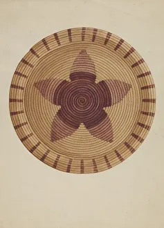 Basket Tray, c. 1936. Creator: Gordena Jackson Basket Tray, c. 1936. Creator: Gordena Jackson