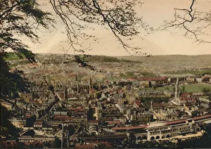 Vintage Railway Photography UK Prints: Bath from Beechen Cliff, c1925