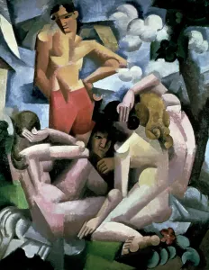 The Bathers, 1912. Artist: Roger de la Fresnaye The Bathers, 1912. Artist: Roger de la Fresnaye