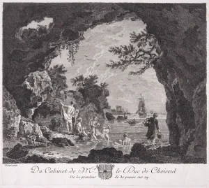 Coastal Scenery Europe Prints: The Bathers, ca. 1760. Creator: Unknown