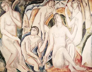 National Gallery Prague Collection Prints: The Bathers (Les Baigneuses), 1908. Creator: Andre Derain