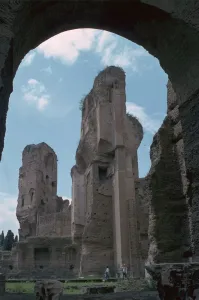 Ancient Roman Bathhouse Prints: Baths of Caracalla, built by the Emperors instruction, 3rd century