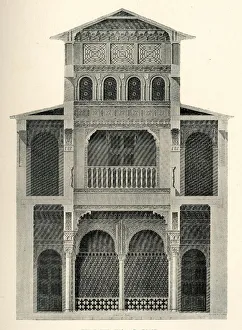 Alhambra Interior Decoration Prints: The Baths, Hall of Repose, 1907. Creator: Unknown