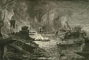 Edmund Ollier Artwork Prints: The Battle of Actium, 1890. Creator: Unknown