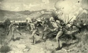 The Battle of Colenso - Queens (Royal West Surrey) Regiment Leading the Central Attack The Battle of Colenso - Queens (Royal West Surrey) Regiment Leading the Central Attack