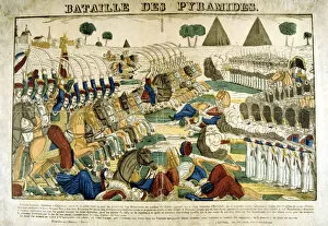 Images Dated 4th August 2005: Battle of the Pyramids, 21 June, 1798, (c1835). Artist: Francois Georgin