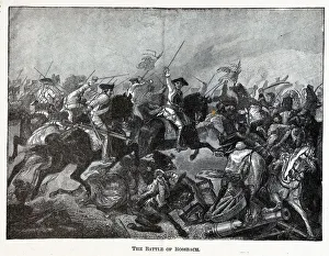 The Battle of Rossbach, 1882. Artist: Anonymous The Battle of Rossbach, 1882. Artist: Anonymous