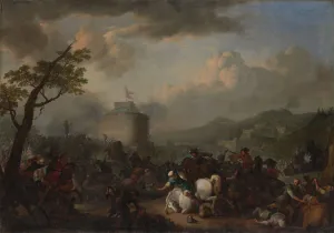 Battle Scene, 1671. Creator: Johannes Lingelbach Battle Scene, 1671. Creator: Johannes Lingelbach