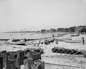 Atlantic Ocean Views USA Prints: Beach, Swampscott, Mass. c1907. Creator: Unknown