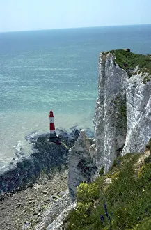 Chalk Cliffs England Prints: Beachy Head from above