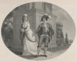 Beatrice and Benedick, Much Ado About Nothing Print, 1784