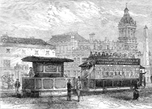 British Industrial Heritage Prints: The Beaumont Compressed-Air Engine, for tramways, 1881. Creator: Unknown