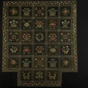 Bedcover, Massachusetts, c. 1849. Creator: Rebecca C. Hayward Bedcover, Massachusetts, c. 1849. Creator: Rebecca C. Hayward