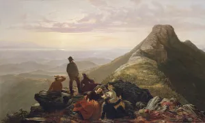 The Belated Party on Mansfield Mountain, 1858. Creator: Jerome Thompson The Belated Party on Mansfield Mountain, 1858. Creator: Jerome Thompson